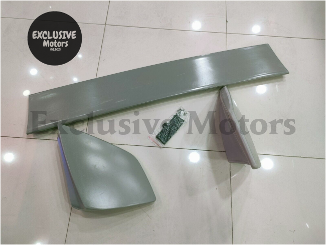 Rear High Wing Spoiler (3-Piece) for Mitsubishi Lancer Evolution EVO (2003-2007)