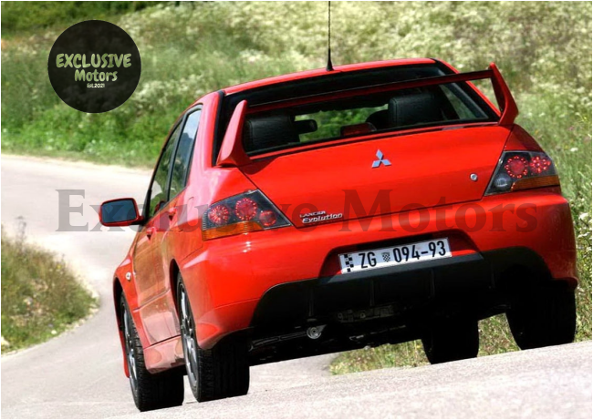 Rear High Wing Spoiler (3-Piece) for Mitsubishi Lancer Evolution EVO (2003-2007)