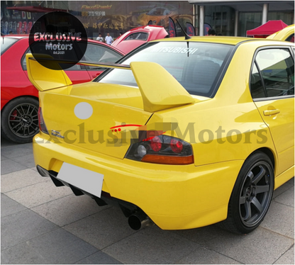 Rear High Wing Spoiler (3-Piece) for Mitsubishi Lancer Evolution EVO (2003-2007)