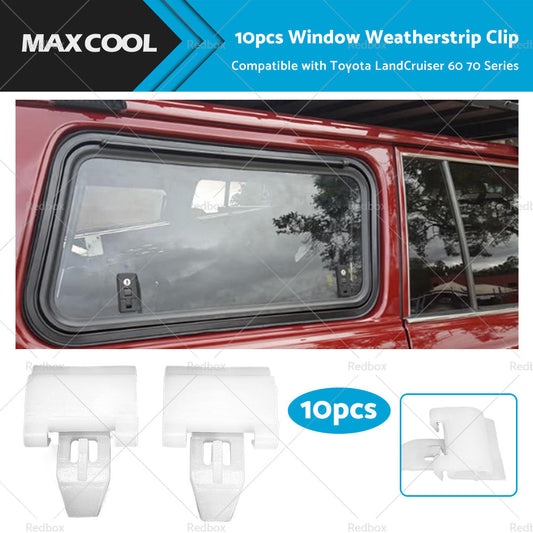 10x Window Weatherstrip Exterior Clip Suitable For Toyota LandCruiser 60 70-0