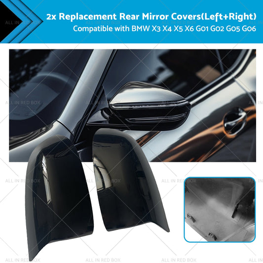 Black Mirror Caps for BMW X3 X4 X5 X6 2018-2023