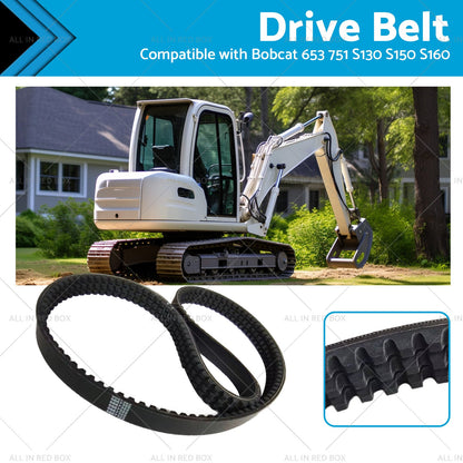 Drive Belt Suitablefor Bobcat Main Hydraulic Pump EPDM 653 751 S130 S150 6667322-0