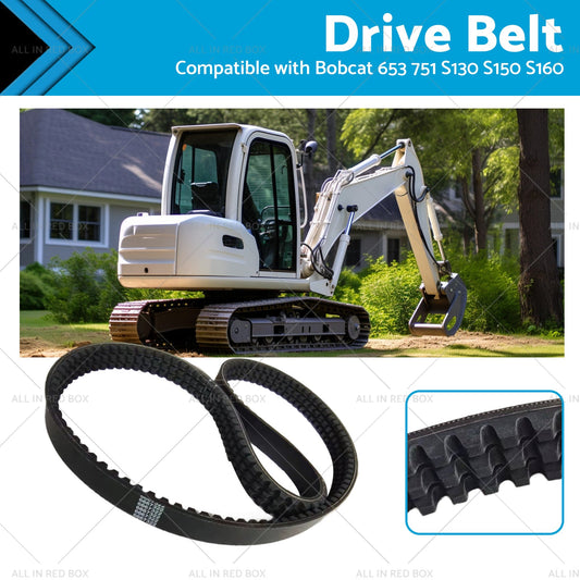 Drive Belt Suitablefor Bobcat Main Hydraulic Pump EPDM 653 751 S130 S150 6667322-0
