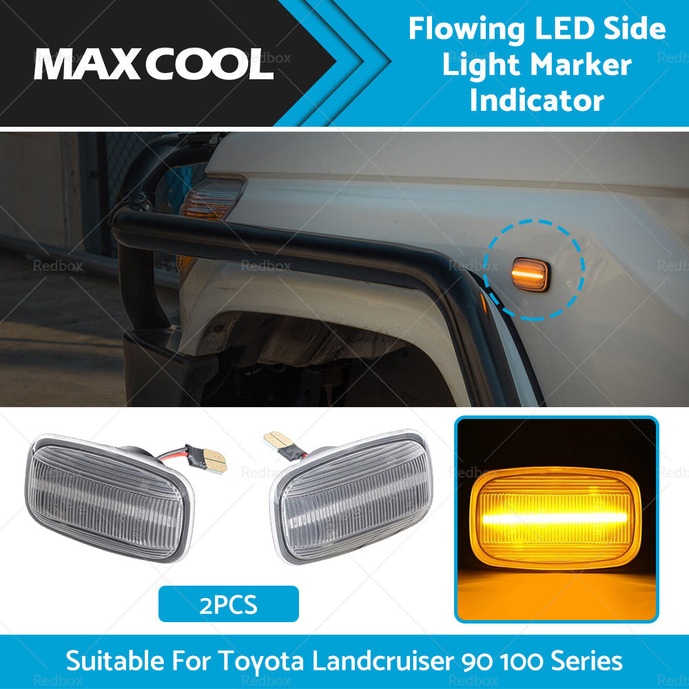 Flowing LED Side Light Marker Indicator Suitable For Toyota Landcruiser 90 100-1