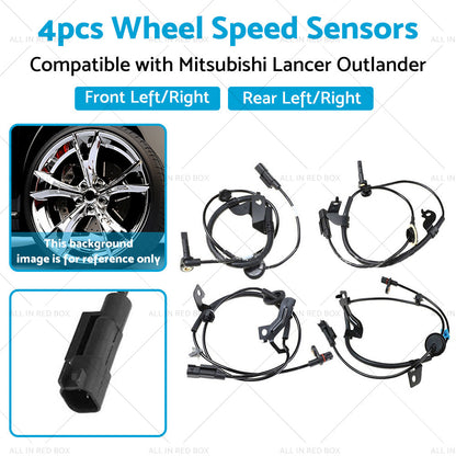 4¡Á Wheel Speed Sensor Front Rear LR Suitable For Mitsubishi Lancer Outlander