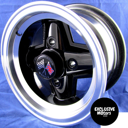 13x7 ET6 Rims for Ford Escort (1968-2003) - Set of 4, PCD 4x108
