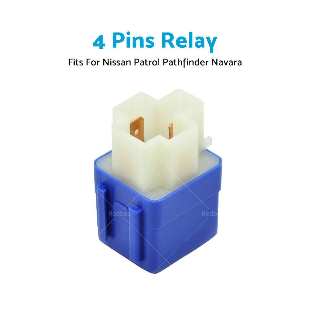 Car Relay 4Pin Fit For Nissan Patrol GQ Y60 GU Y61 Pathfinder R50 Navara D22 D40-1