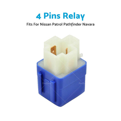 Car Relay 4Pin Fit For Nissan Patrol GQ Y60 GU Y61 Pathfinder R50 Navara D22 D40-1