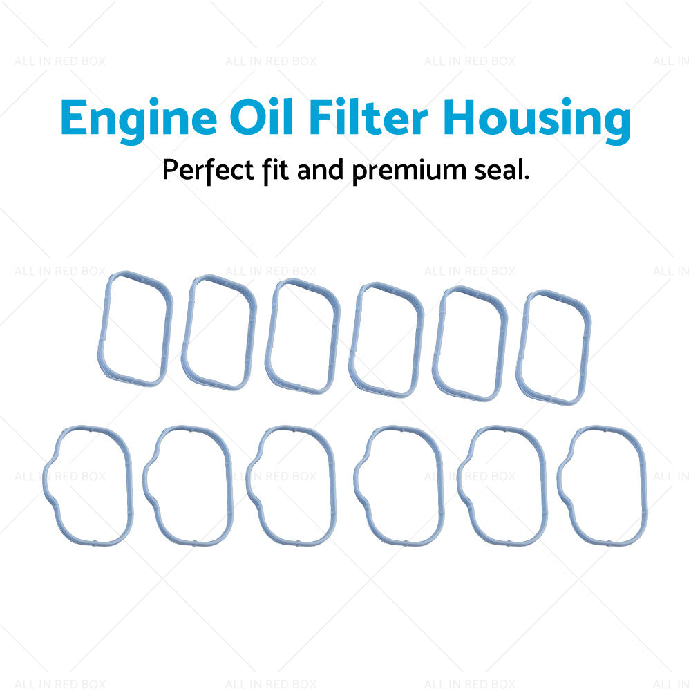 12x Intake Manifold Gaskets Seals Suitable For Chrysler 300 Jeep Dodge 3. 6L