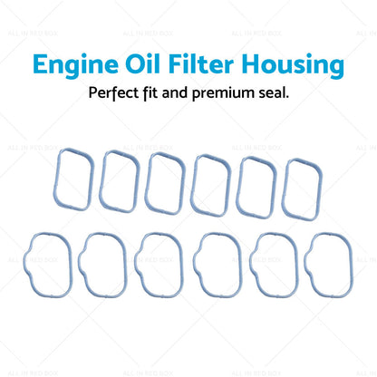 12x Intake Manifold Gaskets Seals Suitable For Chrysler 300 Jeep Dodge 3. 6L