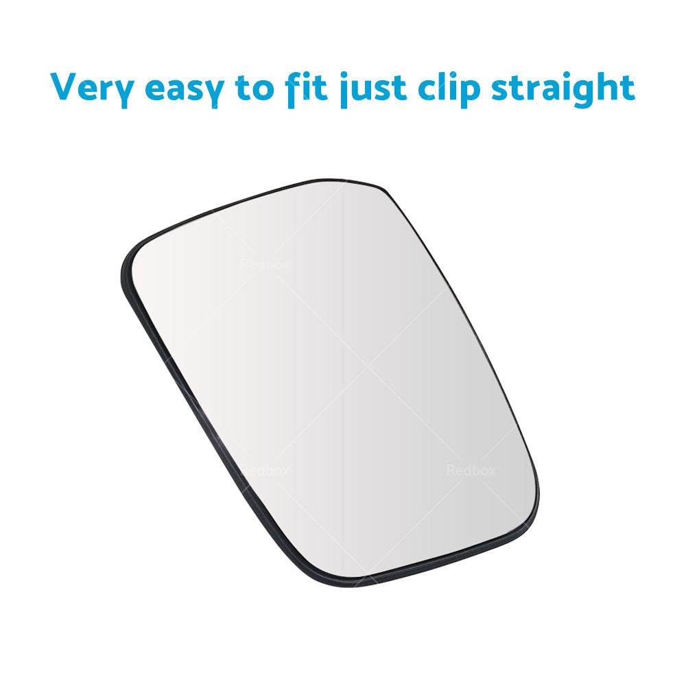 Left Side Mirror Glass w or  Heated Back Plate Suitable for Nissan Navara D40 05-15-3