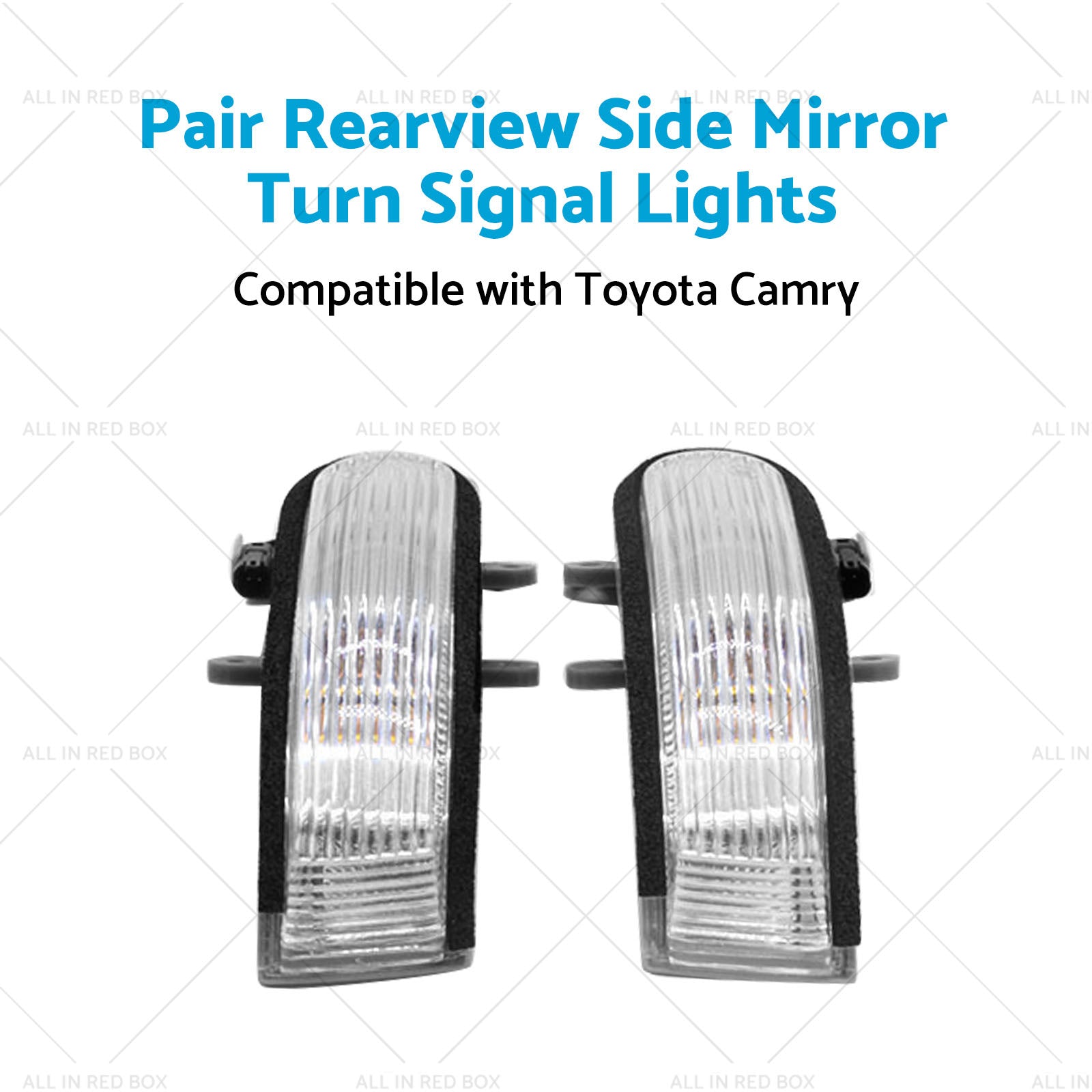 2x Rearview Side Mirror Turn Signal Lights Suitablefor 06-11 Toyota Camry Aurion-4