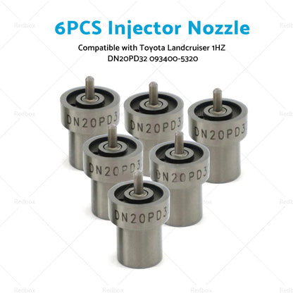6PCS Injector Nozzle Suitable For Toyota Landcruiser 1HZ DN20PD32 093400-5320-1