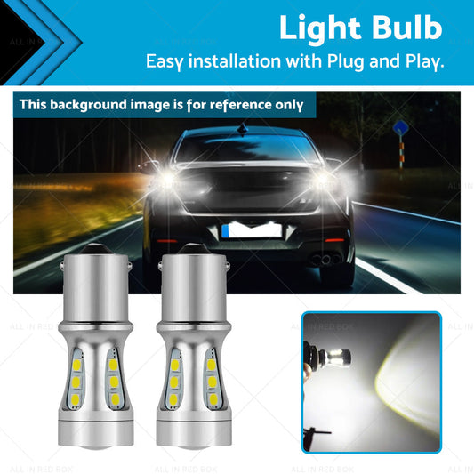 2x LED Reverse Tail Light Bulbs Globe Suitable For Toyota Landcruiser 80 Series-0