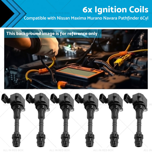 Ignition Coils Suitable for Nissan Navara Pathfinder Maxima Murano 6Cyl 3. 5 4. 0L-0