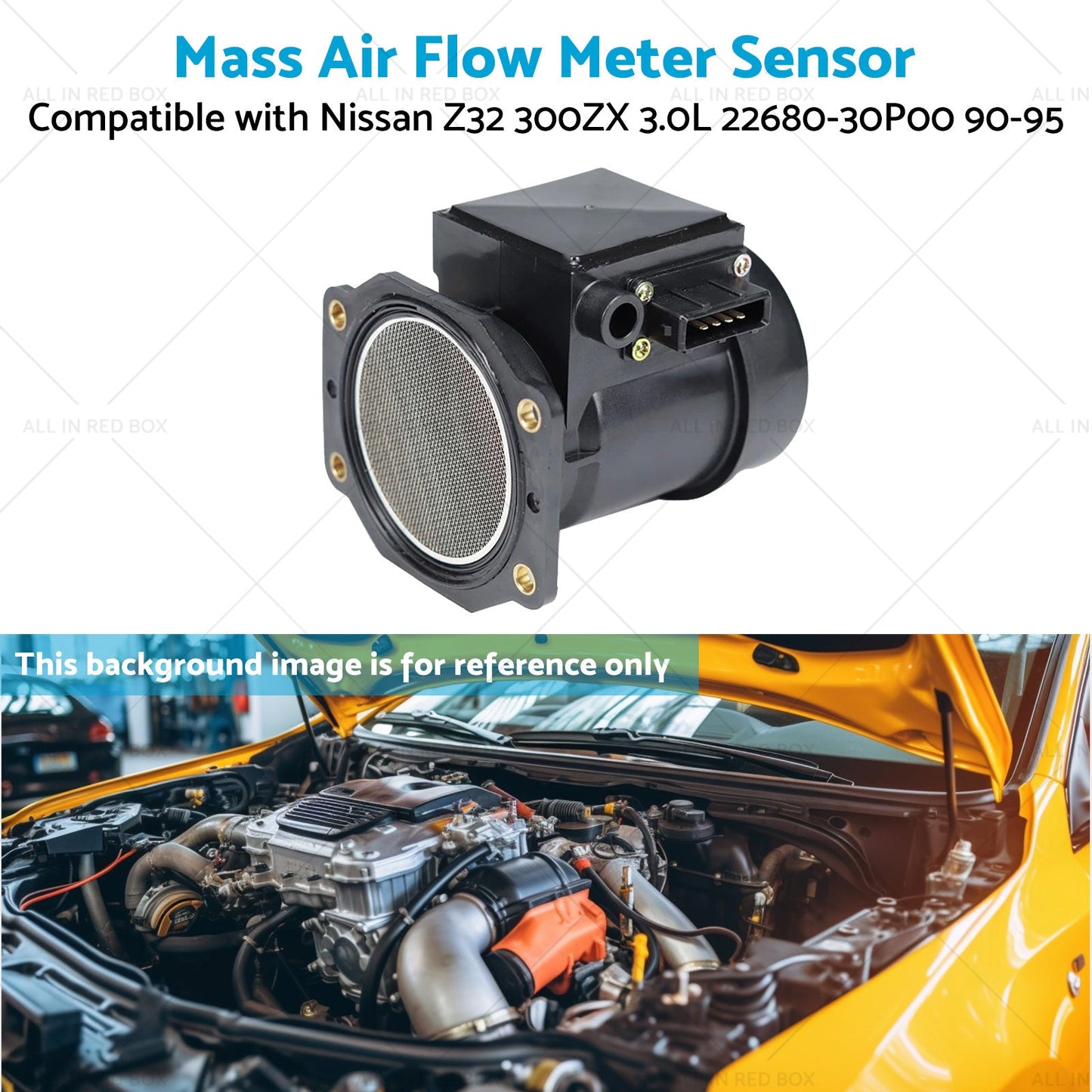 Mass Air Flow Meter Sensor Suitable for Nissan Z32 300ZX 3. 0L 22680-30P00 90-95-4