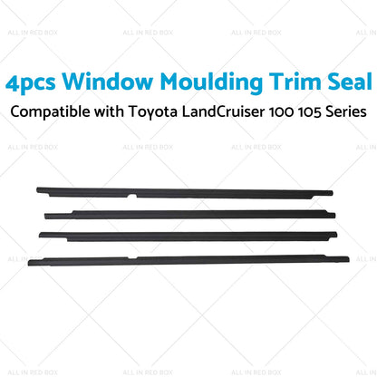 Black Weatherstrips Suitable For Toyota LandCruiser 100 105 Series Side Door 4pc-3