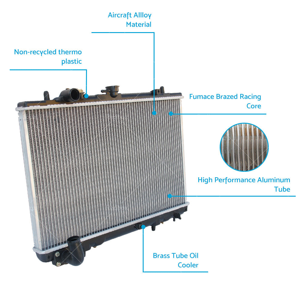 26mm Radiator Suitable For Mitsubishi Triton MK V6 3. 0 Petrol 1996-2006 AT MT-2
