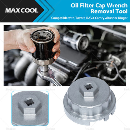 Oil Filter Wrench Cap Tool Suitable for Toyota RAV4 Camry 4Runner Kluger 2.5-5.7-0