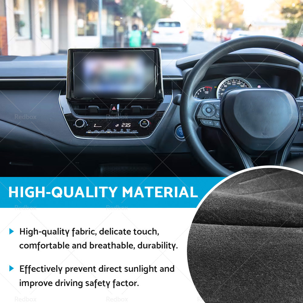Dash Mat Suitable For Toyota Corolla 2019-2021 Dashboard Cover Black Non Slip-4