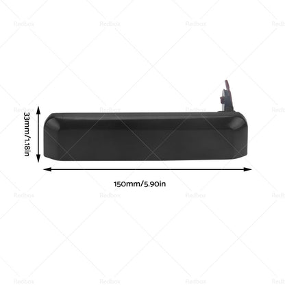 Left Right Pair Front Outer Door Handle Suitable for Nissan Navara D21 1986-1997-4