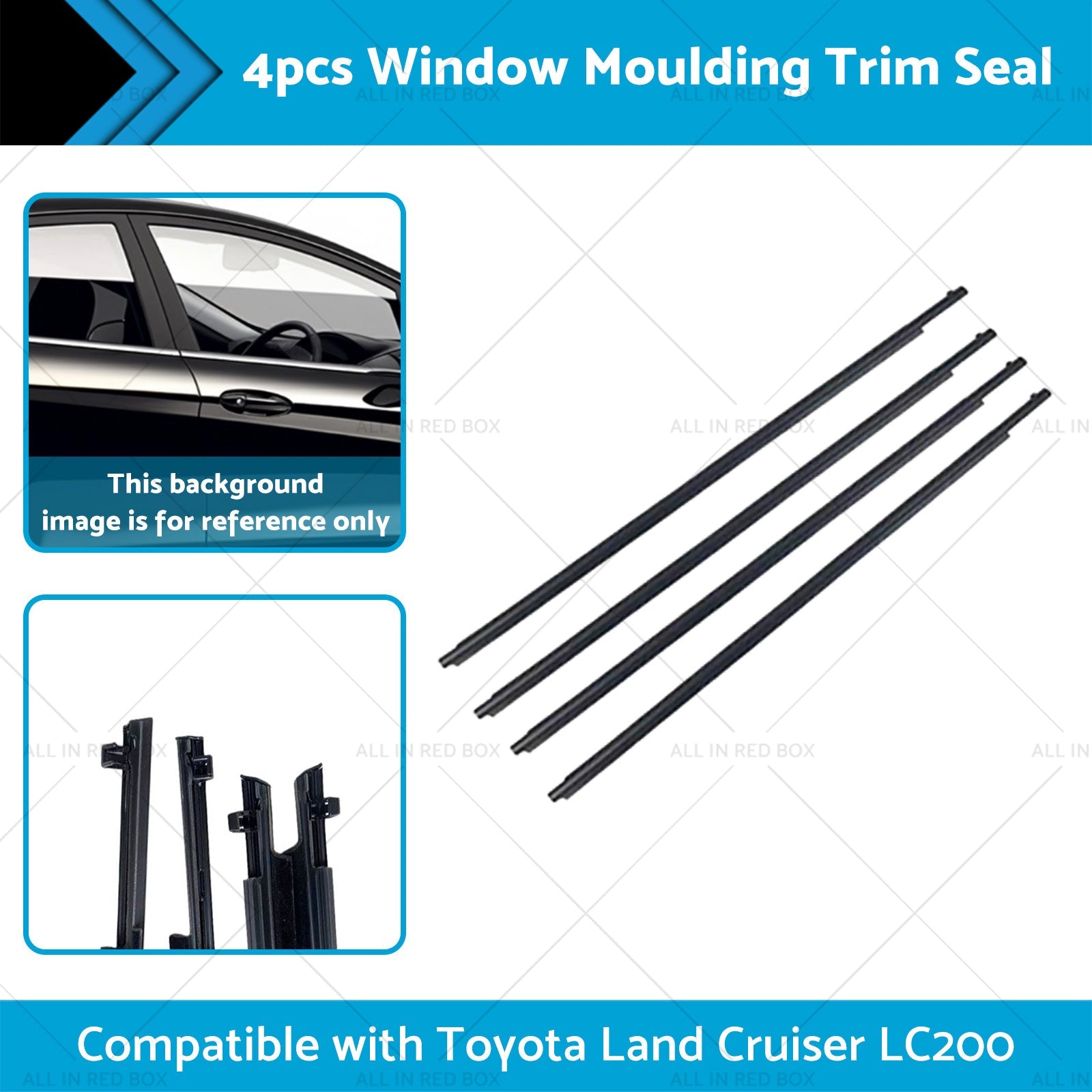 Window Seal Belt Weatherstrip Suitable For Toyota Land Cruiser LC200 2008-2016-2