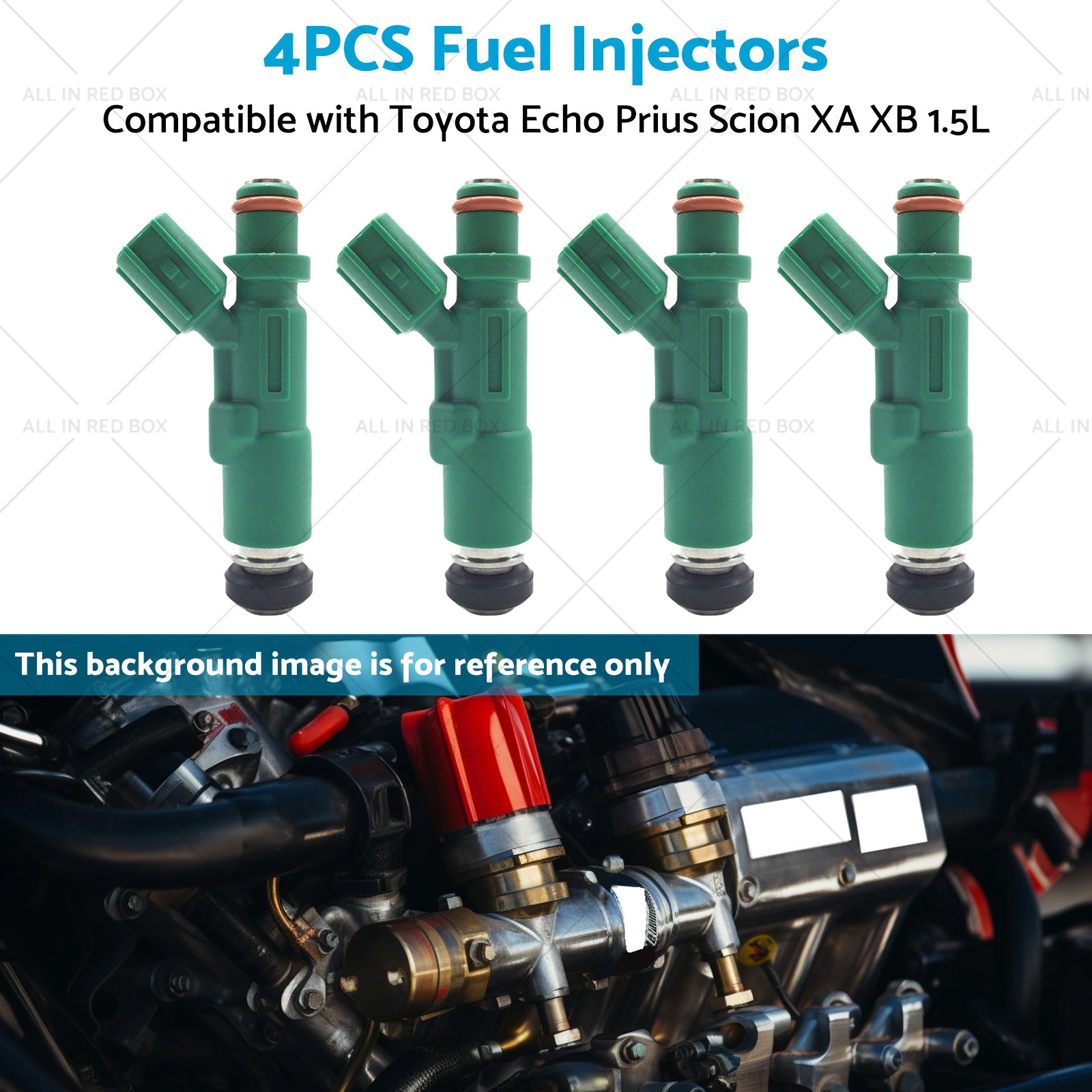 4PCS Fuel Injectors Suitable for Scion XA XB 1. 5L Toyota Echo Prius 1. 5L 00-09-4