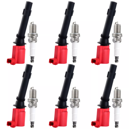 6x Ignition Coil & Spark Plugs for Ford Falcon BA BF 2002-2008