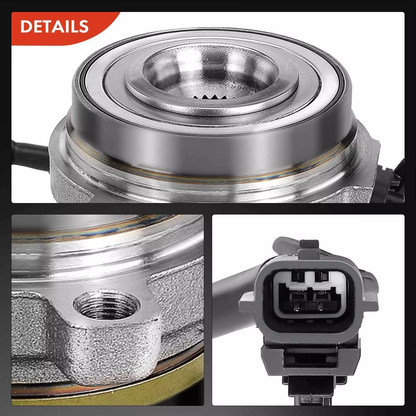 2x Front Wheel Hub Bearing w/ ABS for Nissan Navara NP300 D23 2014-2022 4WD