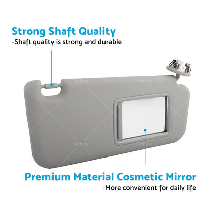 Right Side Gray Sun Visor Suitable For Toyota Kluger 2008-13 W or  Vanity Light-1
