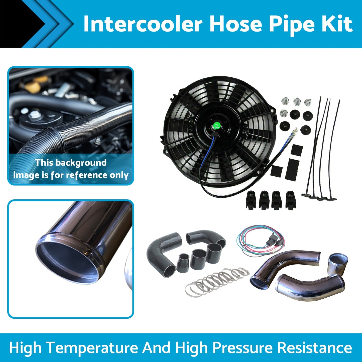 Intercooler Hose Pipe Kit Suitable for Nissan Patrol GU ZD30TDI 3.0L Aluminum-1