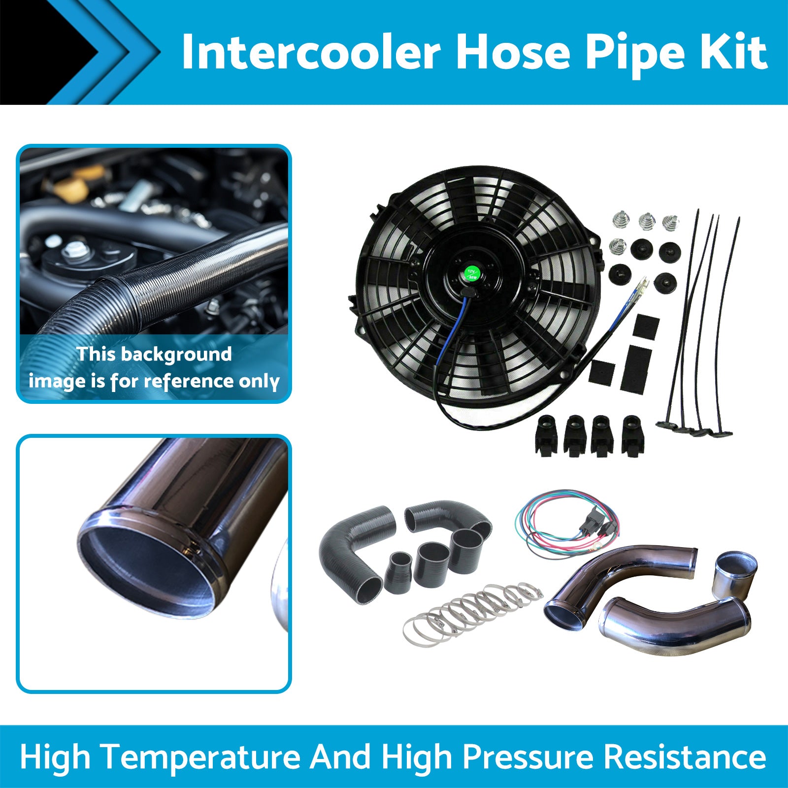 Intercooler Hose Pipe Kit Suitable for Nissan Patrol GU ZD30TDI 3.0L Aluminum-1