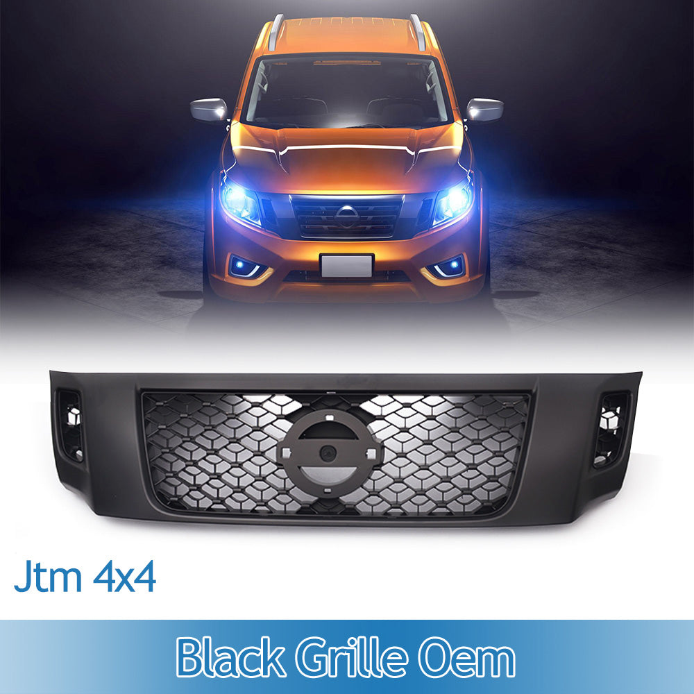 Front Grill Matte Black Bumper Bar Grille for Nissan Navara NP300 D23 2015-2019-4