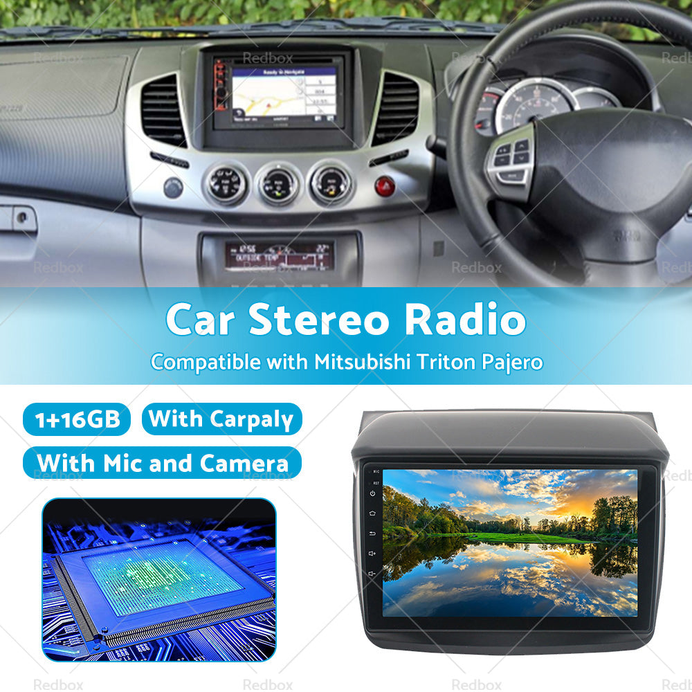 16GB Car Radio Navi GPS BT Android Suitable For Mitsubishi Triton ML MN KA KA-1