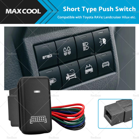 LED Light Bar Short Type Push Switch Suitable For Toyota RAV4 Landcruiser Prado-0
