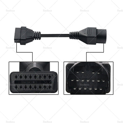 For Mazda 17 Pin to 16 Pin Female OBD2 Car Diagnostic Connector Adapter Cable-4