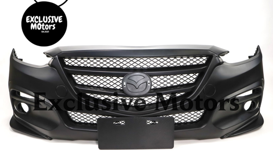 Front Bumper for Mazda 3 2016-2018 Plastic  Sedan/Hatch