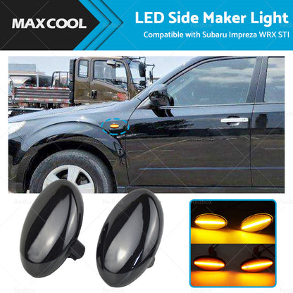 LED Side Marker Indicators Light Lamp Suitable For Subaru Impreza WRX STI-0