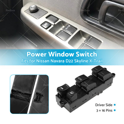 Power Window Switch Suitable For Nissan Navara D22 Skyline X-Trail 25401-AL500-1