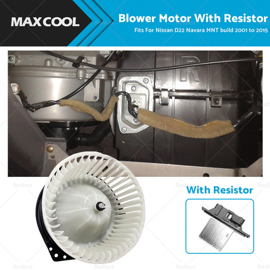 Blower Motor Fits For Nissan D22 Navara MNT build 2001 to 2015 With Resistor-0