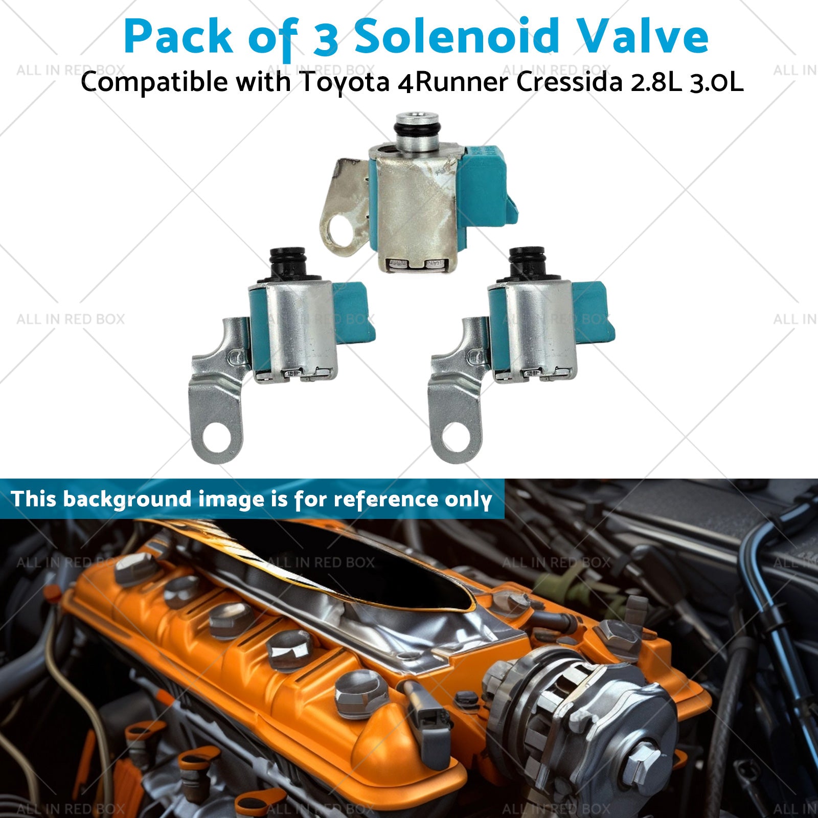 Pack of 3 Solenoid Valve Suitable for 87-92 Toyota 4Runner Cressida 2. 8L 3. 0L-4