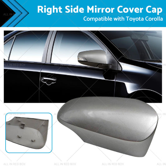 Right Mirror Cover Cap Suitable for Toyota Corolla 12-18 Silver 1F7 RH Side-0