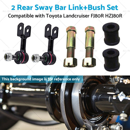 2 Set Rear Sway Bar LinkBush Suitable for 92-19 Toyota Landcruiser FJ80R HZJ80R-4