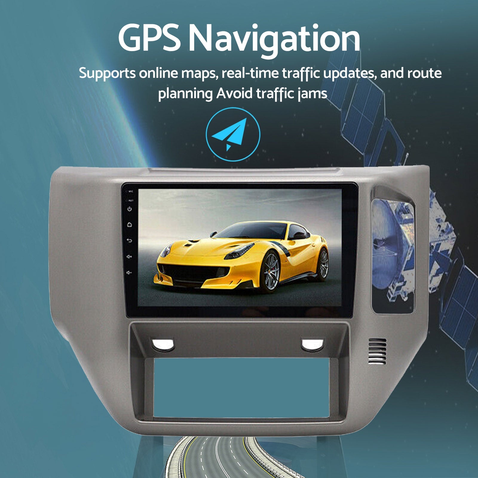 In-Dash Units Android 13 9'' Bluetooth Suitable For Nissan Patrol 2004-15 GU Y61-3