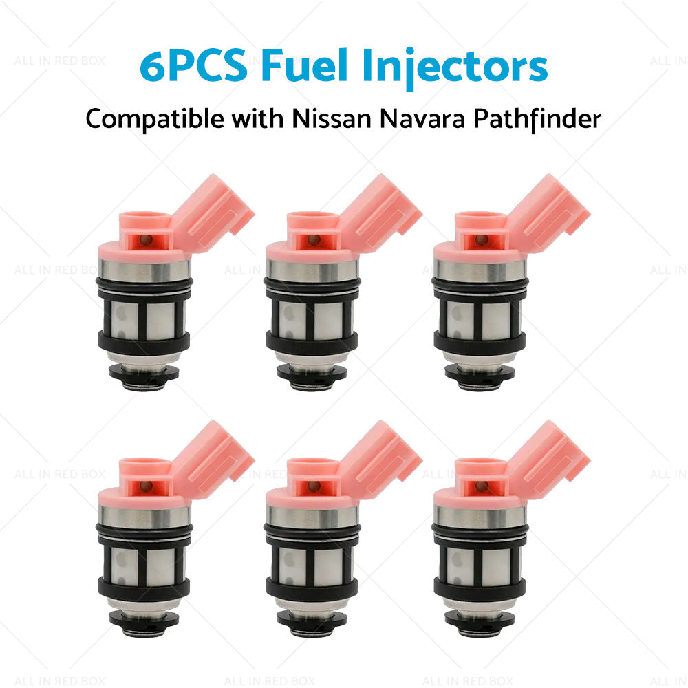 6PCS Fuel Injectors Suitable For Nissan Navara D21 D22 Pathfinder 16600-9S200-3