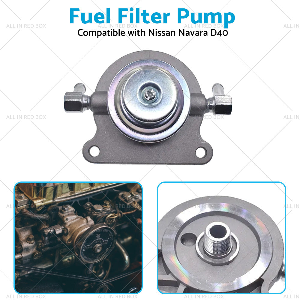 Diesel Fuel Filter Primer Pump 10mm Suitable For Nissan Navara D40 2. 5L 2006-on-4