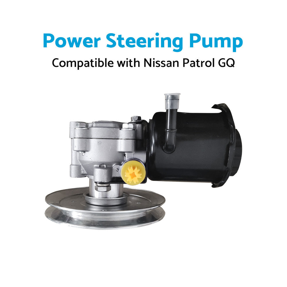 Power Steering Pump with Pulley Suitable For Nissan Patrol GQ Y60 TD42 Diesel-3