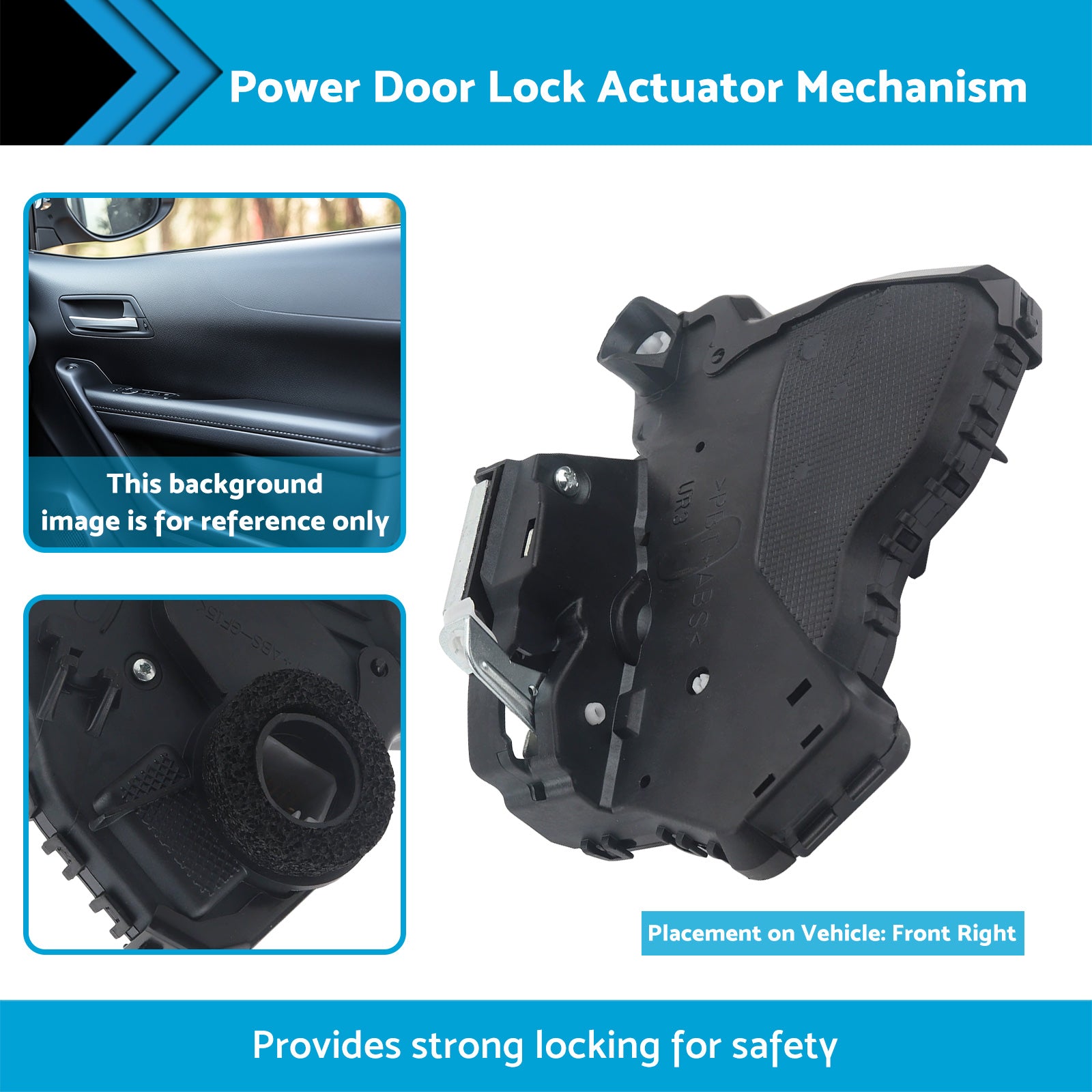 Front RH Power Door Lock Actuator Mechanism Suitable For Toyota Hilux Vigo 05-15-2
