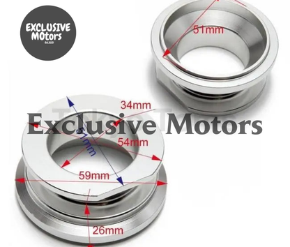 Billet Aluminium Bov Bypass Adapter Flange For Q Bov, Qr Bov To Sqv2/3/4 Blow Off Valve - Tokyo Tom's
