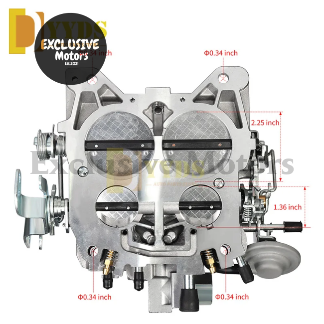 4-Barrel Carburetor For Chevy Gmc 327 351 427 454 (Manual Divorced Choke 750 Cfm)